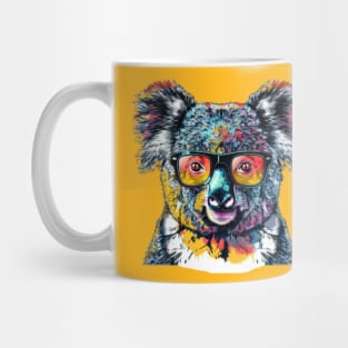 Koala Couture: The Chic Specs 'n' Koala Tee Mug